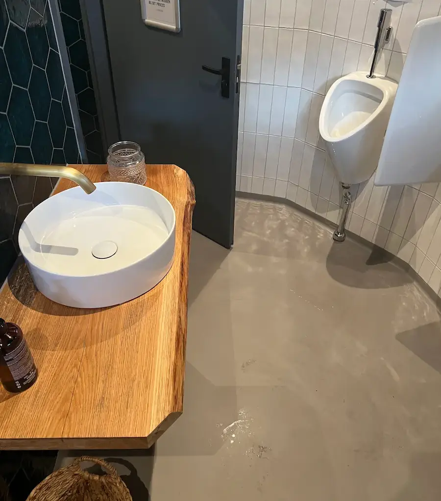 Gietvloer wc