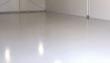 Epoxy gietvloer schuur