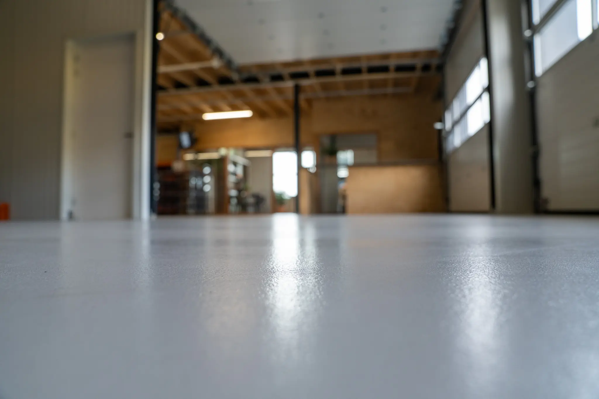 Epoxy vloer schuur